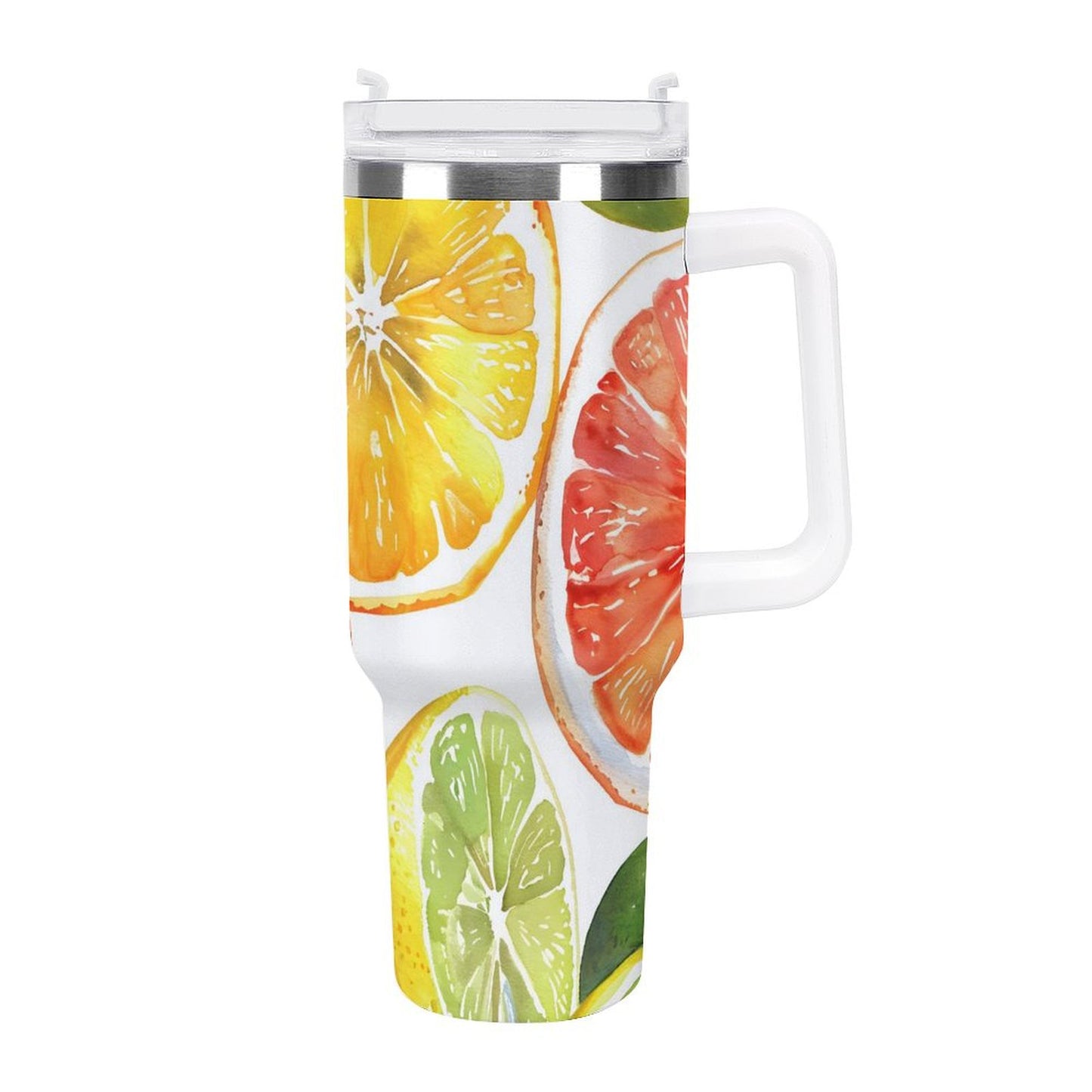 PHDT00492 POD US Local Tumbler 40oz Large Capacity Car Cup Summer, Lemon