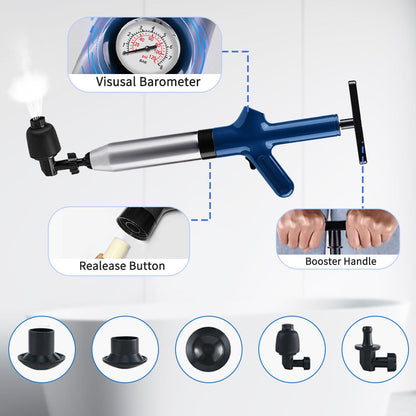 US Local High Pressure Air Toilet Unclogged For Toilets, Bathroom Floors, Sinks, And Pipe Blockages