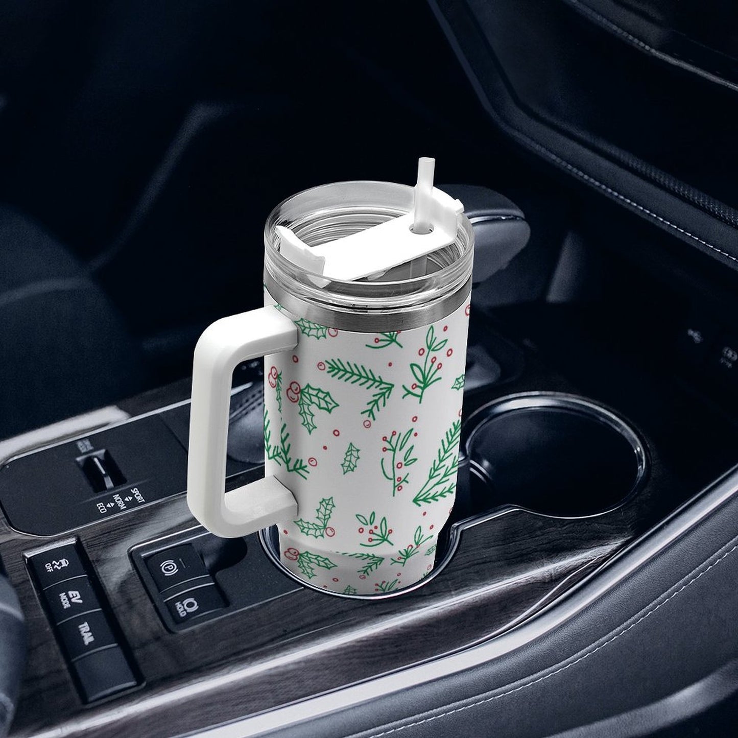 PHDT00294 POD US Local Tumbler 40 oz Large Capacity Car Cup Christmas Green