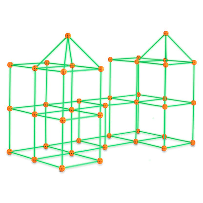 US Local VEVOR Tent Fort Building Kit For Kid Glow In The Dark STEM Construction Toy 140P