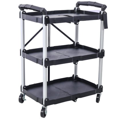 US Local Iron Plastic Folding Service Cart