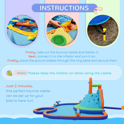 US Local 1 Kids Bounce House w/ Slide