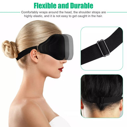 US Local 3D Travel Silk Eye Mask Sleeping Soft Padded Shade Cover Rest Relax Blindfold Men Women Night Sleeping Mask Cover Eye