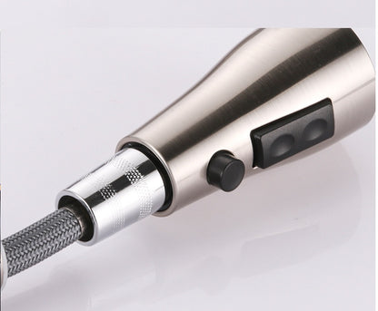 US Local Pull-out Hot And Cold Household Kitchen And Dishwashing Brushed Copper Sink Faucet