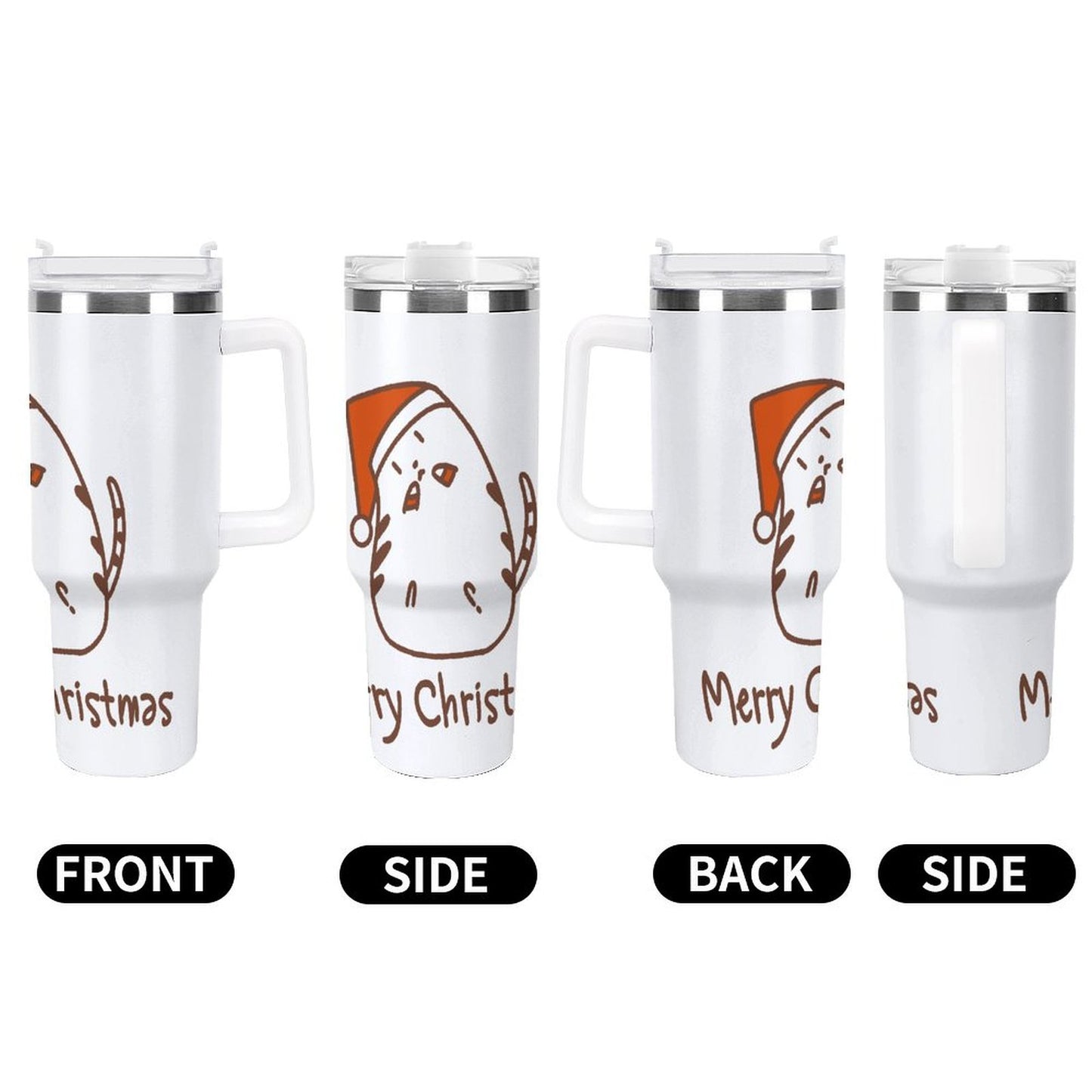 PHDT00012 POD US Local Tumbler 40 oz Large Capacity Car Cup Christmas Cat