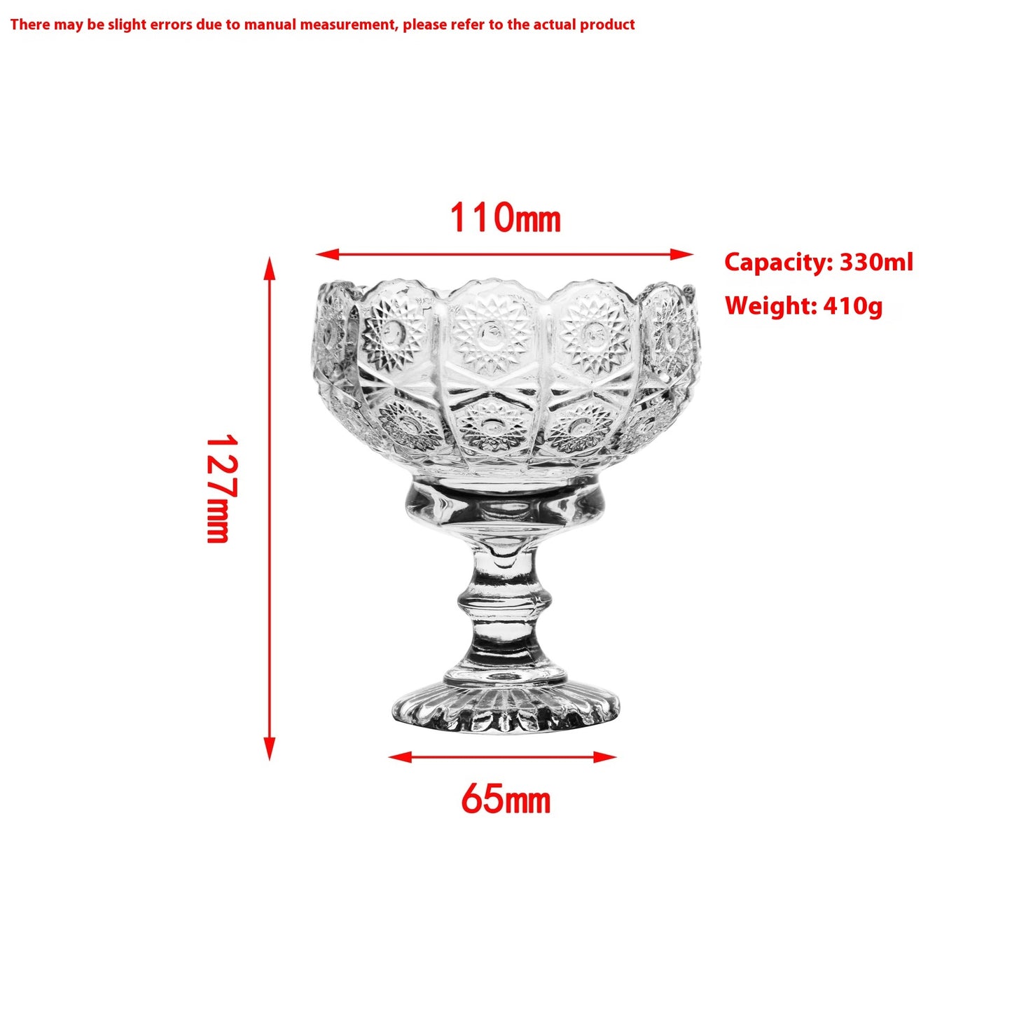 Fine Rod Champagne Drink SUNFLOWER Ice Cream High Leg Thin Wall Red Wine Cup