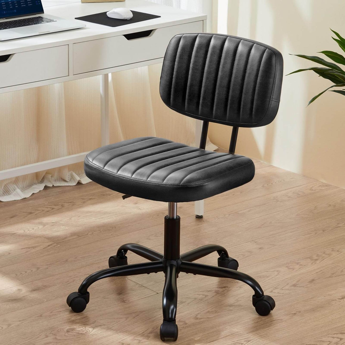 US Local Adjustable Height 360degrees Rolling Swivel Computer Task Chair Without Arm