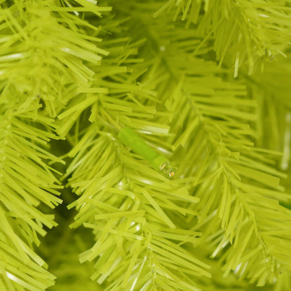 US Local 5FT Hinged Fir Artificial Fir Bent Top Christmas Tree, Xmas Tree Bendable Santa Hat Style Christmas Tree Holiday Decoration,400 Branch Tips,  LED Lights X-mas