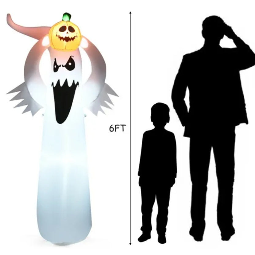 6-foot Halloween Inflatable Pumpkin Decoration