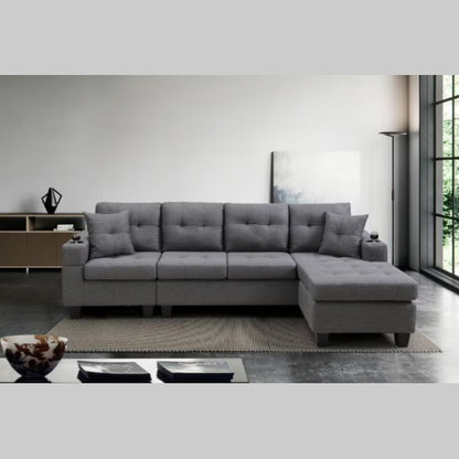 US Local Fabric Sectional Sofa