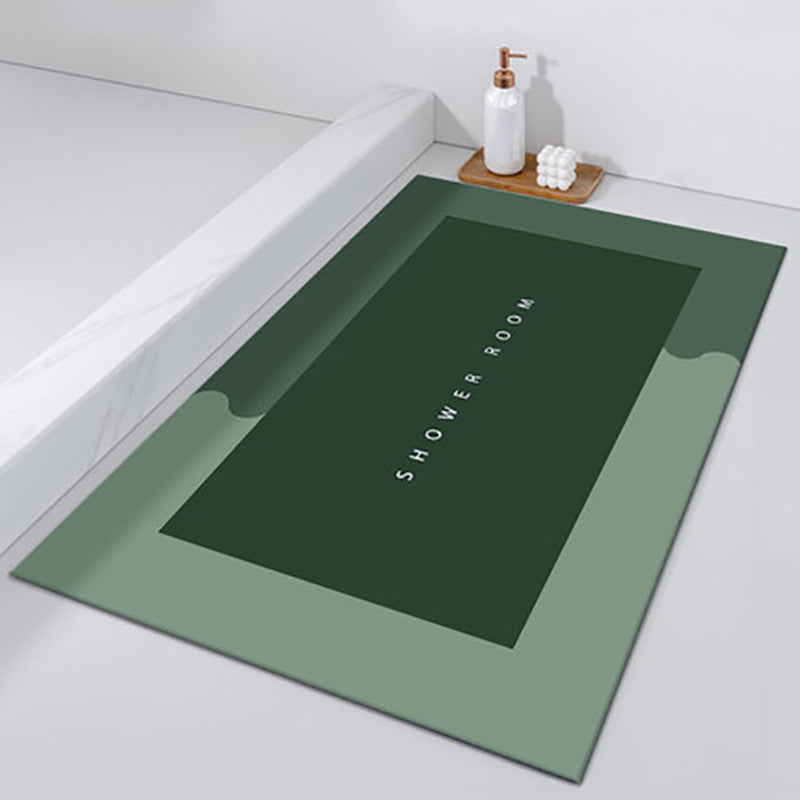 Bathroom Absorbent Rug Mat Rubber Quick-drying