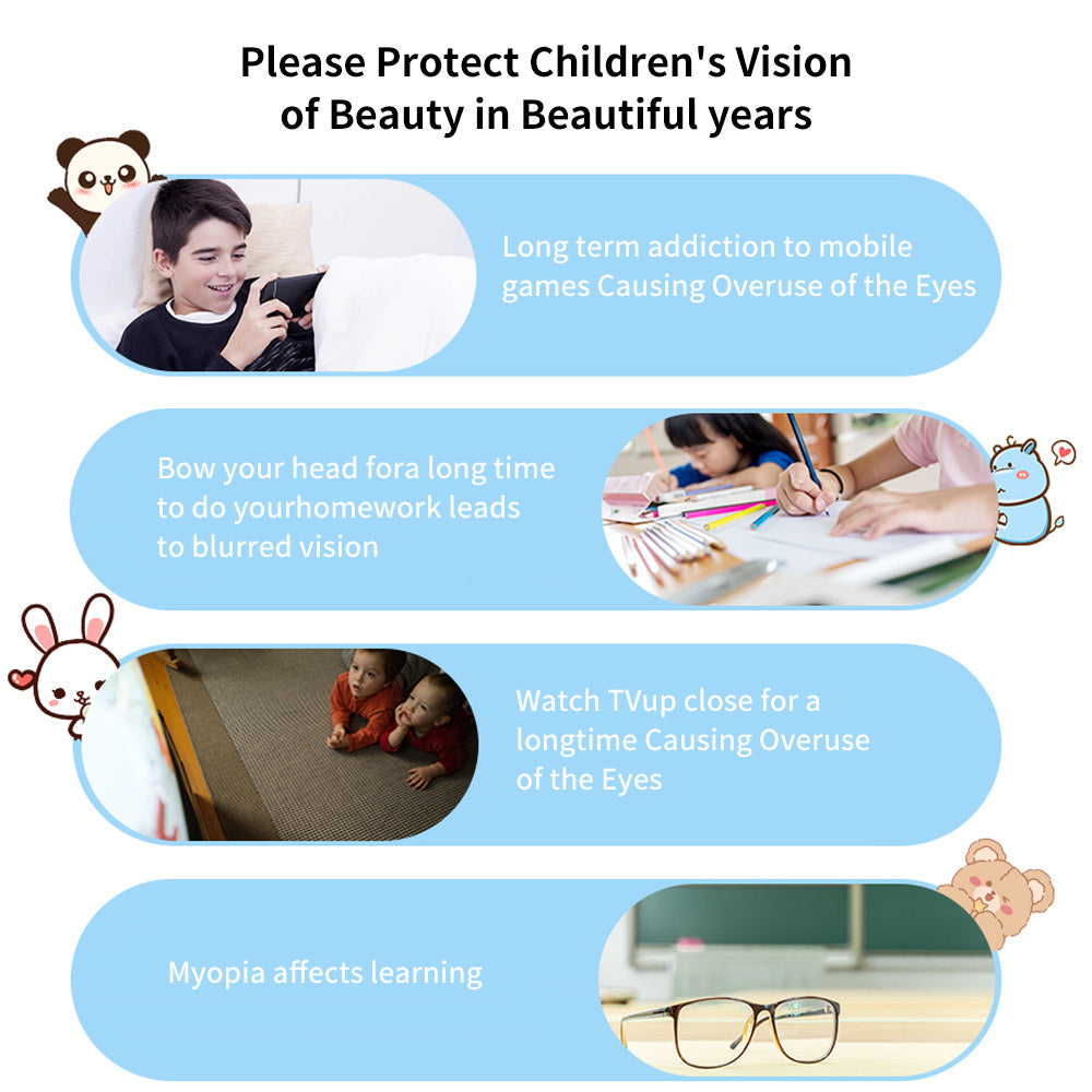 US Local Smart Foldable Kids Eye Massager Bluetooth Heat Vibration Relief For Screen Fatigue