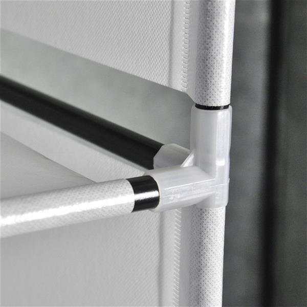 US Local 4-layer 8-grid Non-woven Fabric Wardrobe