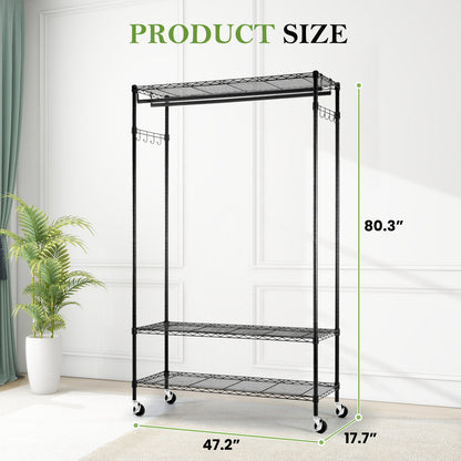 US Local Adjustable Mobile Hanger, Iron Storage Hanger