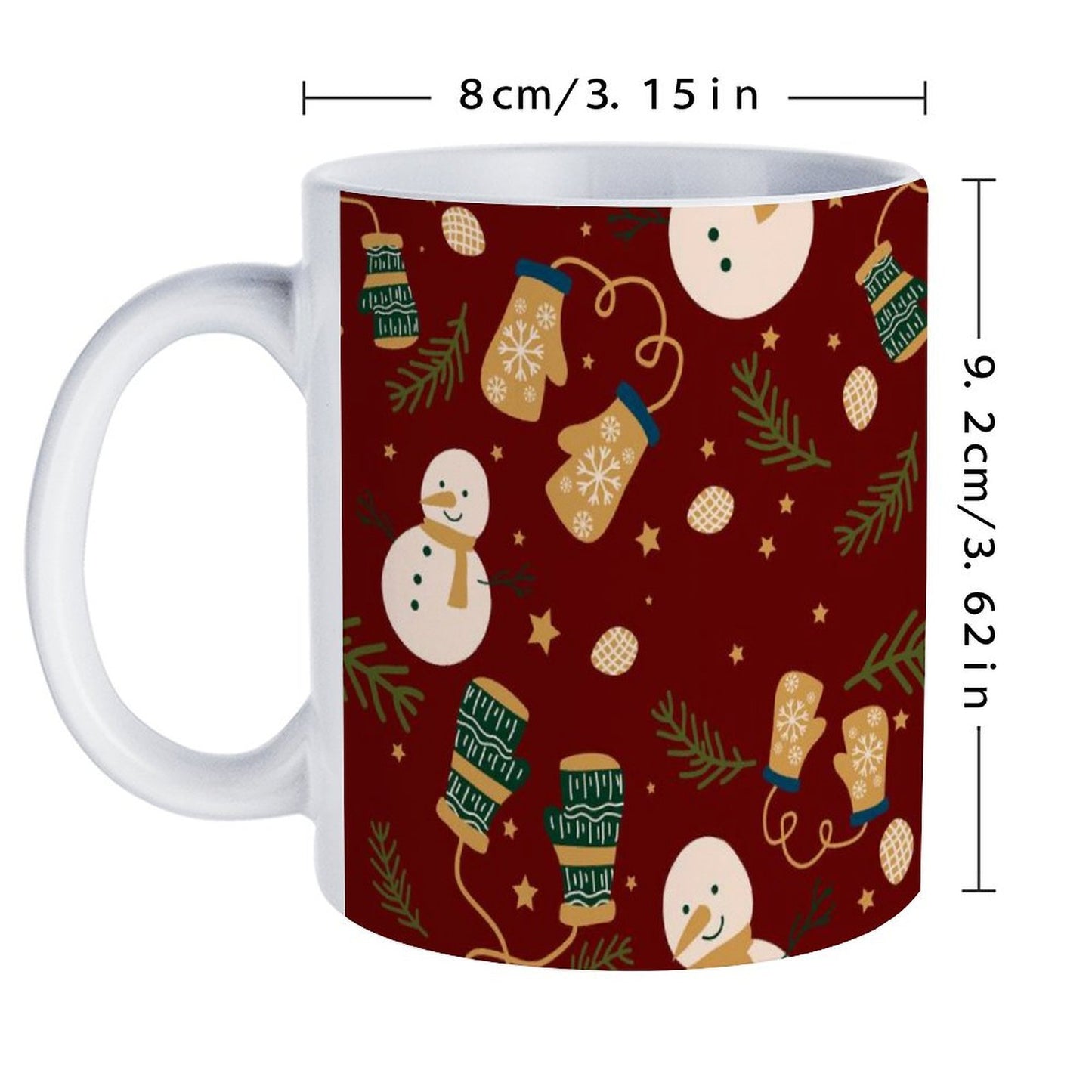 POD US Local White mug with full print, Christmas 0105