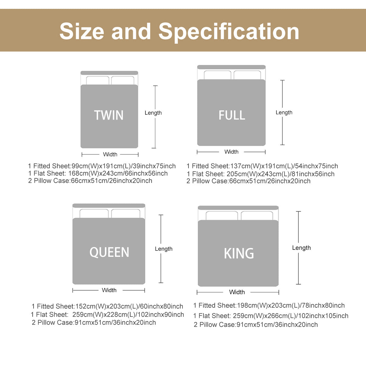 US Local 4 Pcs Of Forest Mushroom Natural Style Printed Series Beds, 1 Bedsheet, 1 Bed Sheet, And 2 Pillowcases Bedding, Suitable For All Seasons