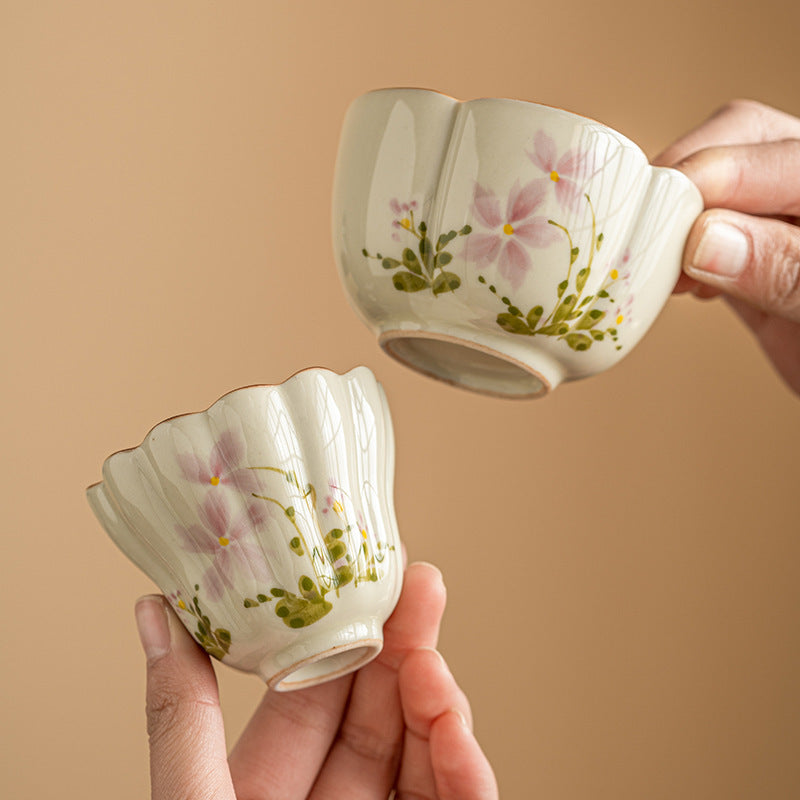 Little Daisy Petals Master Household Kung Fu Tea Cup