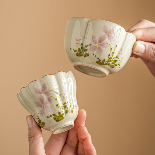 Little Daisy Petals Master Household Kung Fu Tea Cup