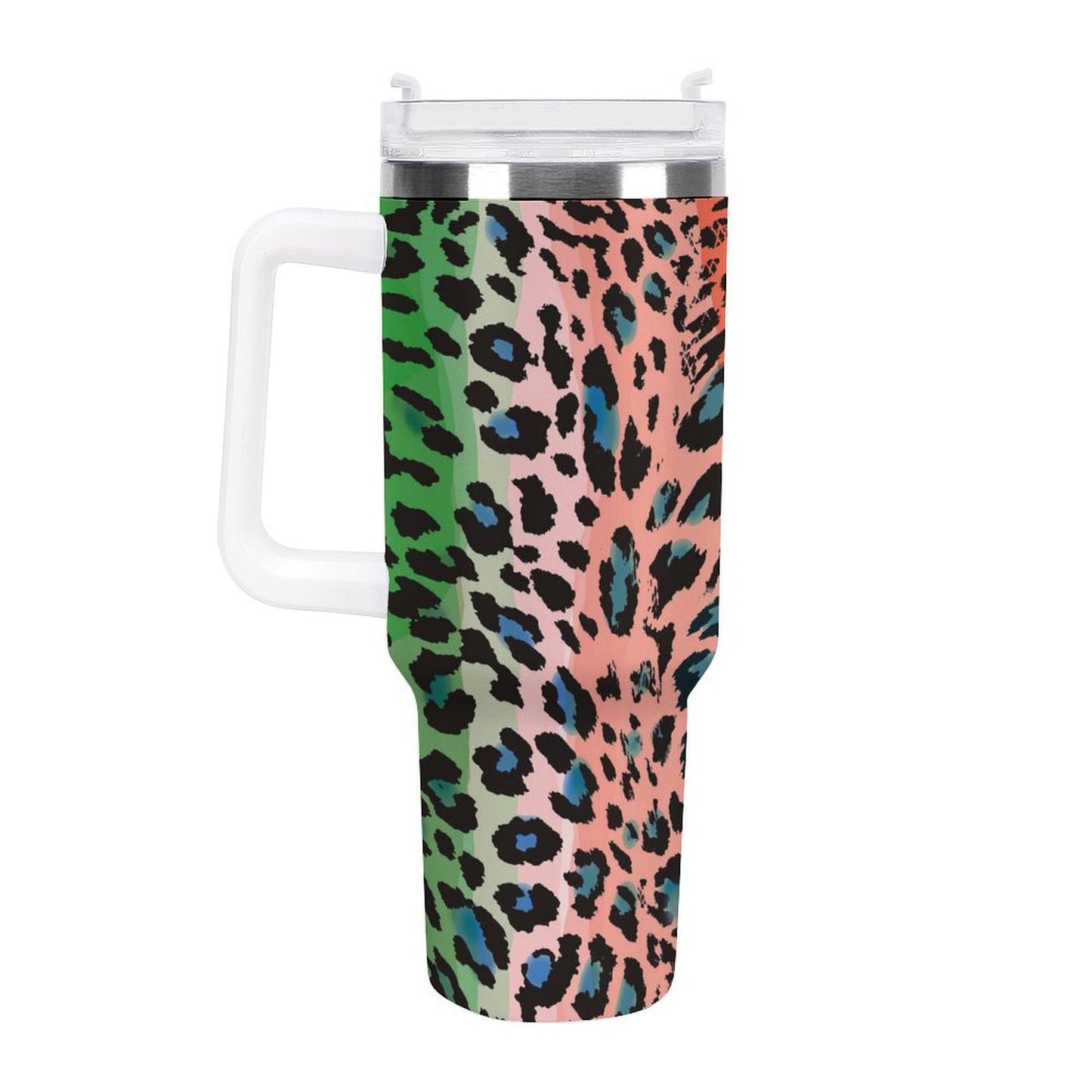 PHDT00345 POD US Local Tumbler 40 oz Large Capacity Car Cup Color Leopard