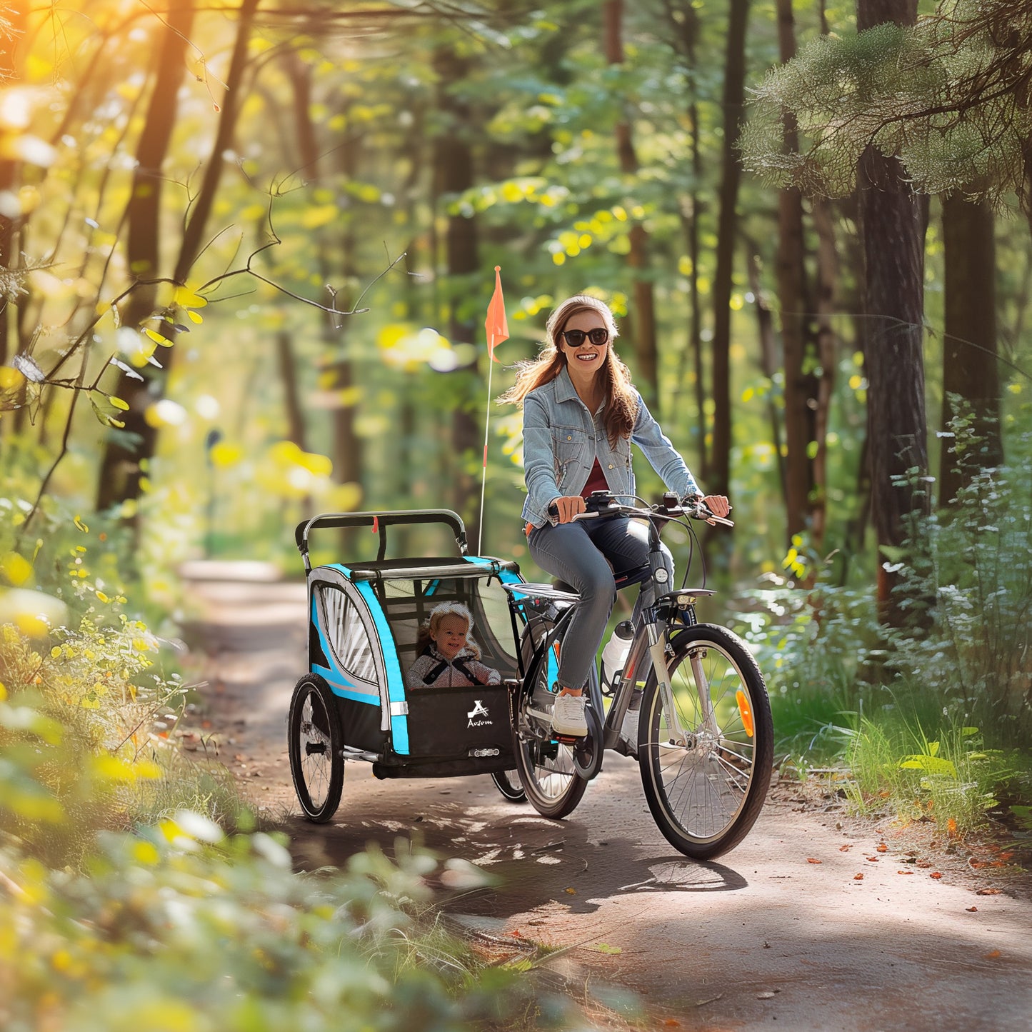 US Local 3-in-1 Bike Trailer for Kids