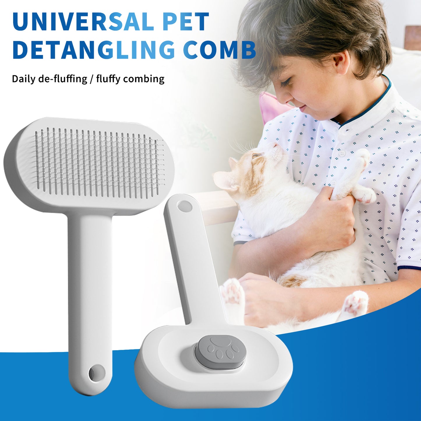 US Local Efficient Universal Pet Hair Removal Comb, Gently Smoothing Out The Tangled Hair Of Your Beloved Pet, Carefully Caring For Every Gentle Touch