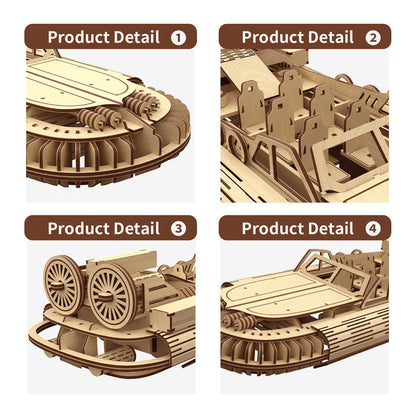 US Local Stylish And Simple Allengrad Speedboat Shape Puzzle Toy