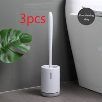 US Local Non-stick Hair Soft Plastic Brush Head Toilet