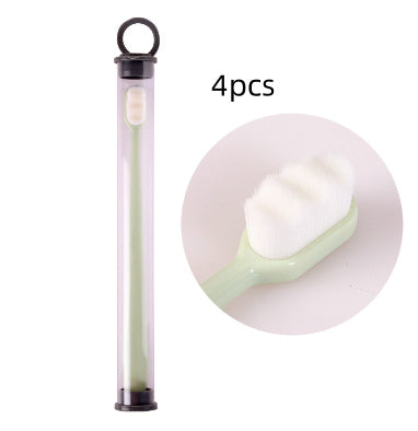 USA Local Ultra-fine Toothbrush Super Soft Bristle Deep Cleaning Brush Portable For Oral Care Tools Teeth Care Oral Cleaning Travel
