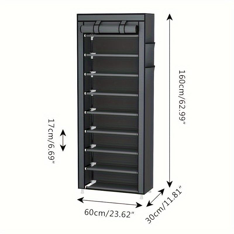 US Local Multi-layer Large-capacity Storage Bag Shoe Storage Cabinet Easy To Assemble Dustproof Suitable For Home Bedroom Dormitory Sundries Storage
