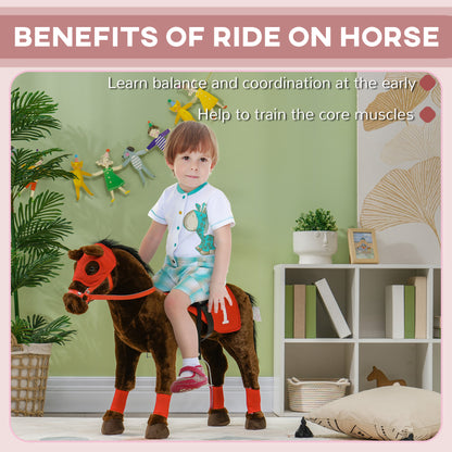 US Local Ride on Horse for Kids 3-8 Years Old w/ Neighing Sound