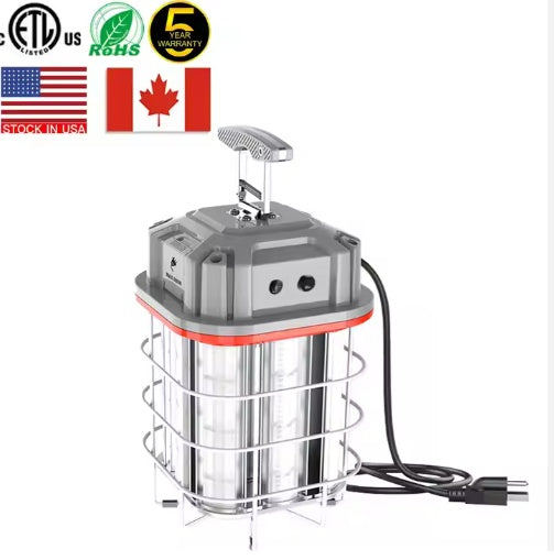 US Local LED Temporary Work Lighting ETL Listed LED Construction Light IP65 60W -150W Work Light With Linkable Connection Design