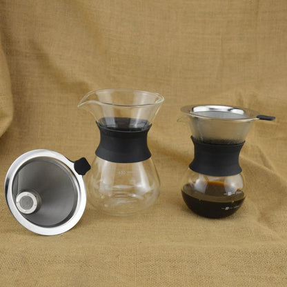One-piece coffee drip pot