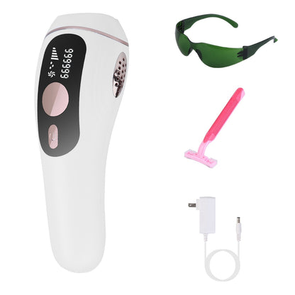 US Local 1Pc Laser Hair Removal For Woman Man Ice Cooling Permanent IPL Hair Remover With Painless 999999 Flashes Home Use Lasting Hair Reduction For Armpits Legs Arms Bikini Line
