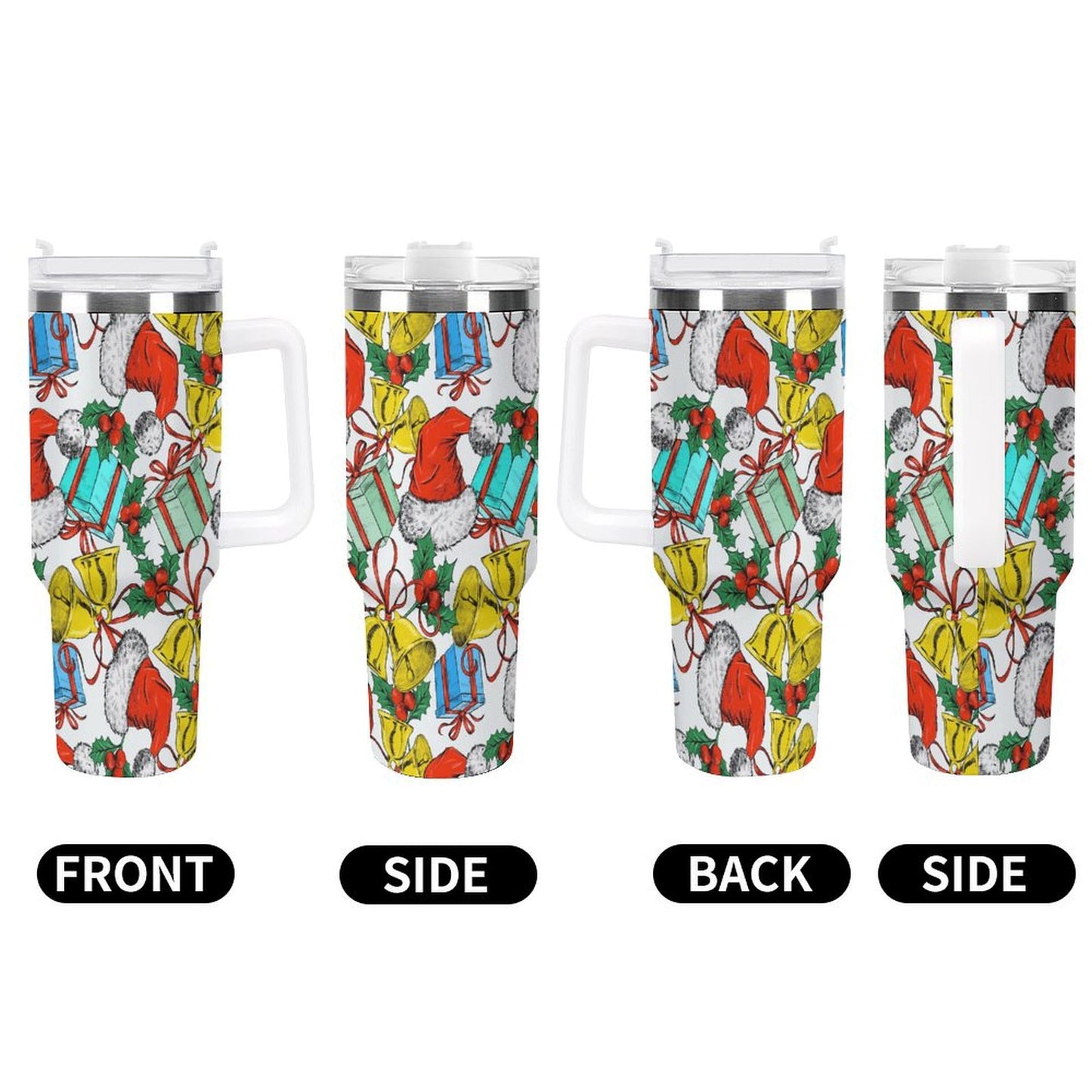 PHDT00016 POD US Local Tumbler 40 oz Large Capacity Car Cup Christmas, Santa