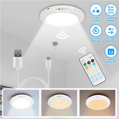 US Local Rechargeable Motion Sensor Ceiling Light