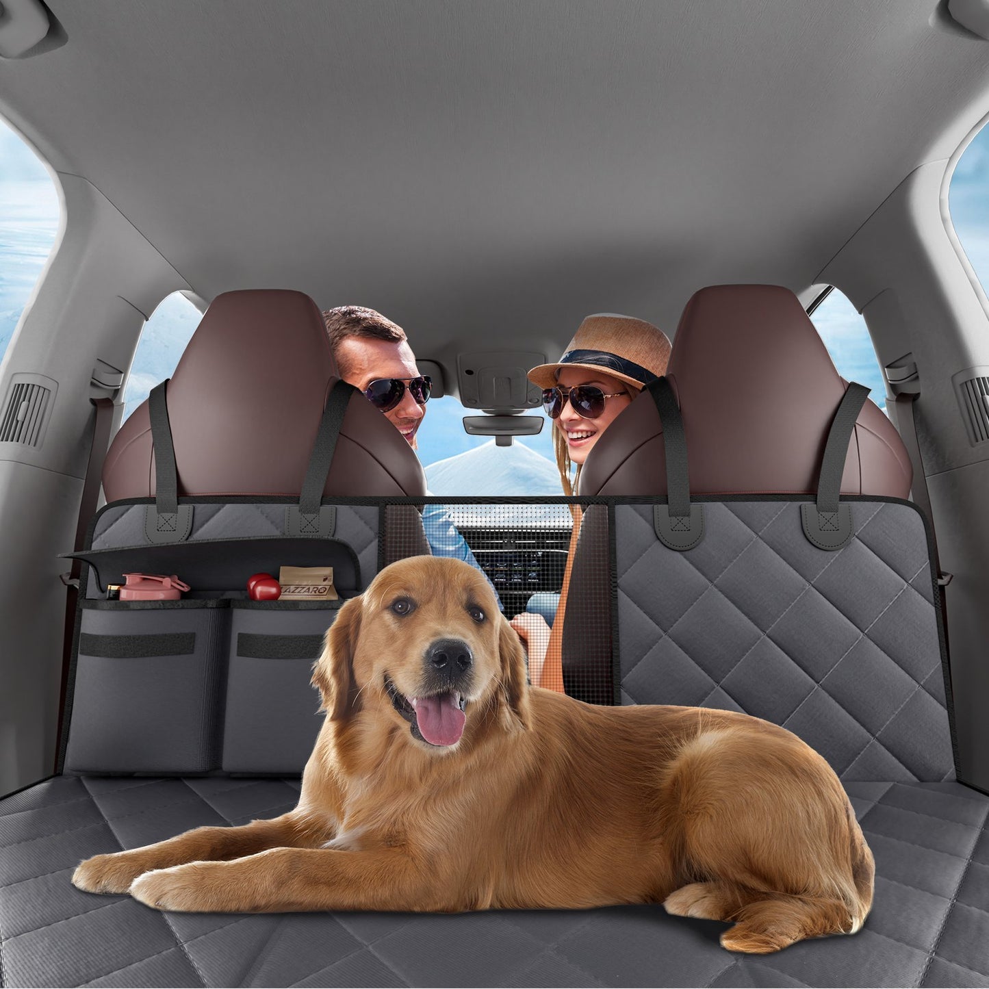 US Local VEVOR Dog Car Seat Cover For Back Seat 54 X 24 In Waterproof 600D For Cars