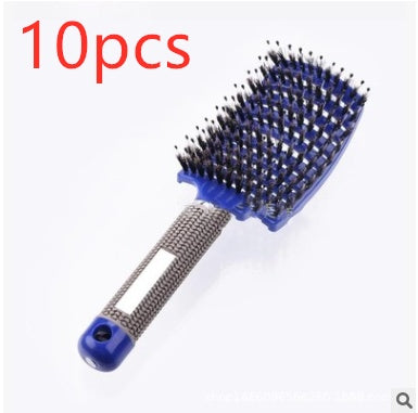 US Local Hairbrush Anti Klit Brushy Haarborstel Women Detangler Hair Brush Bristle Nylon Scalp Massage  Teaser Hair Brush Comb