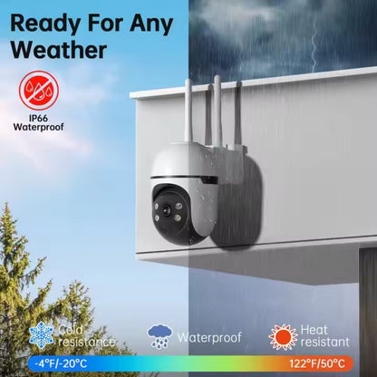 US Local WESECUU 3MP PTZ Mini Wifi CCTV Camera