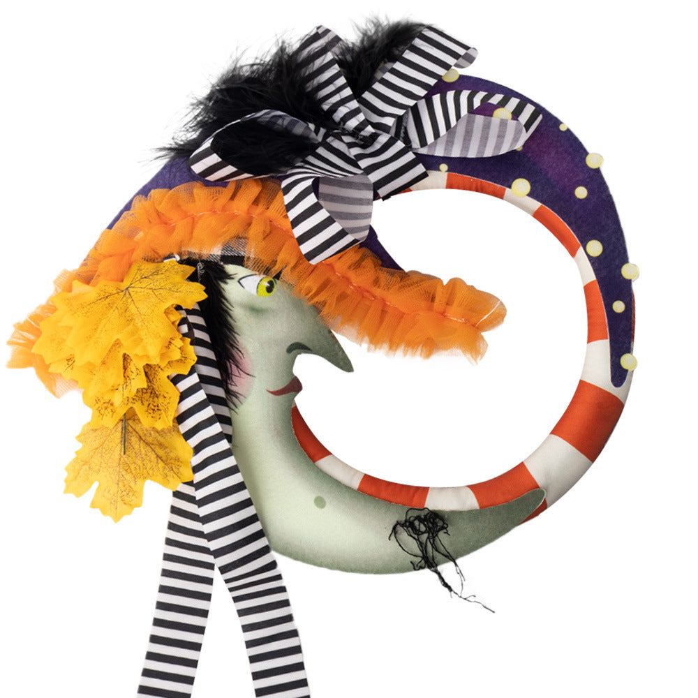 US Local Moon Maple Leaf Door And Window Pendant Garland