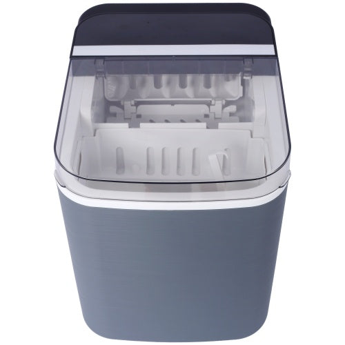 US Local Ice Maker Countertop, Portable Ice Machine, Self-Cleaning Ice Makers With Basket And Scoop, 9 Cubes In 6 Mins, 26 Lbs Per Day, Ideal For Home, Kitchen,ETL And FDA Certificate.