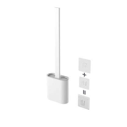 Creative Wall-Mounted Soft Brush With Cover For Toilet Washing