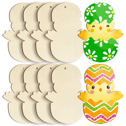 Wooden Craftwork Thanksgiving Snowflake Love Heart Big Pumpkin With Hole Handmade Pendant