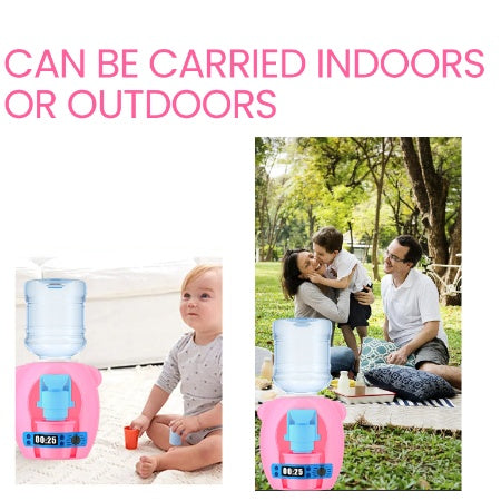 US Local Dowmoo Children's Mini Water Dispenser, Baby Kitchen Toys Mini Fun Every Home Drink Machine Can Water