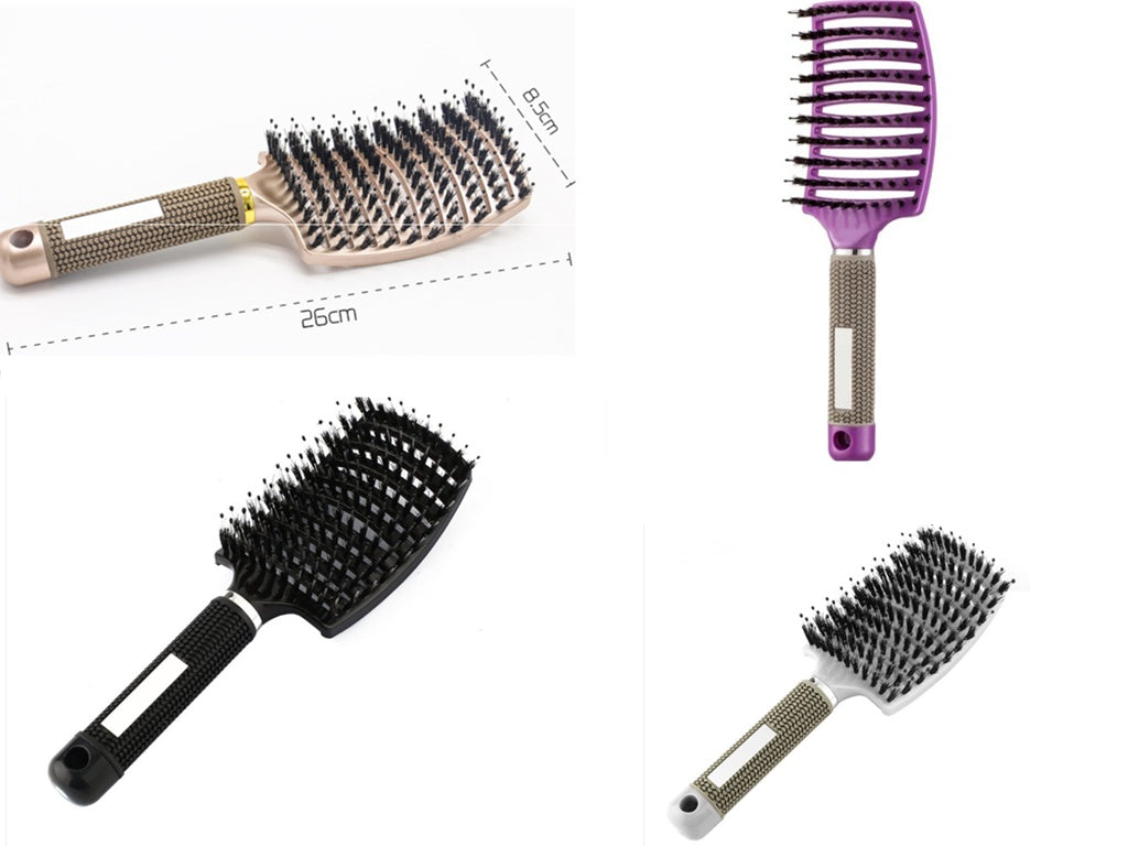 US Local Hairbrush Anti Klit Brushy Haarborstel Women Detangler Hair Brush Bristle Nylon Scalp Massage  Teaser Hair Brush Comb