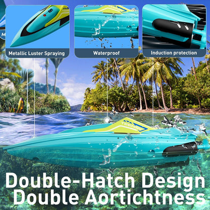 US Local S5 Fast RC Boat For Pools And Lakes 2.4 GHz 20- MPH Racing Boats For Kids US