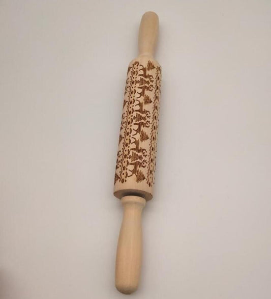 USA Local Rolling Pin Christmas Embossing