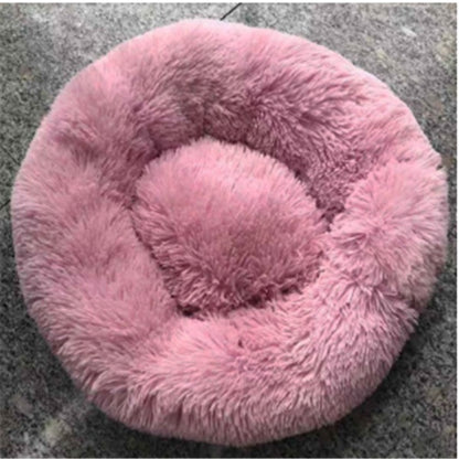 US Local Round Long Hairy Autumn And Winter Nest Pad Cat Mattress