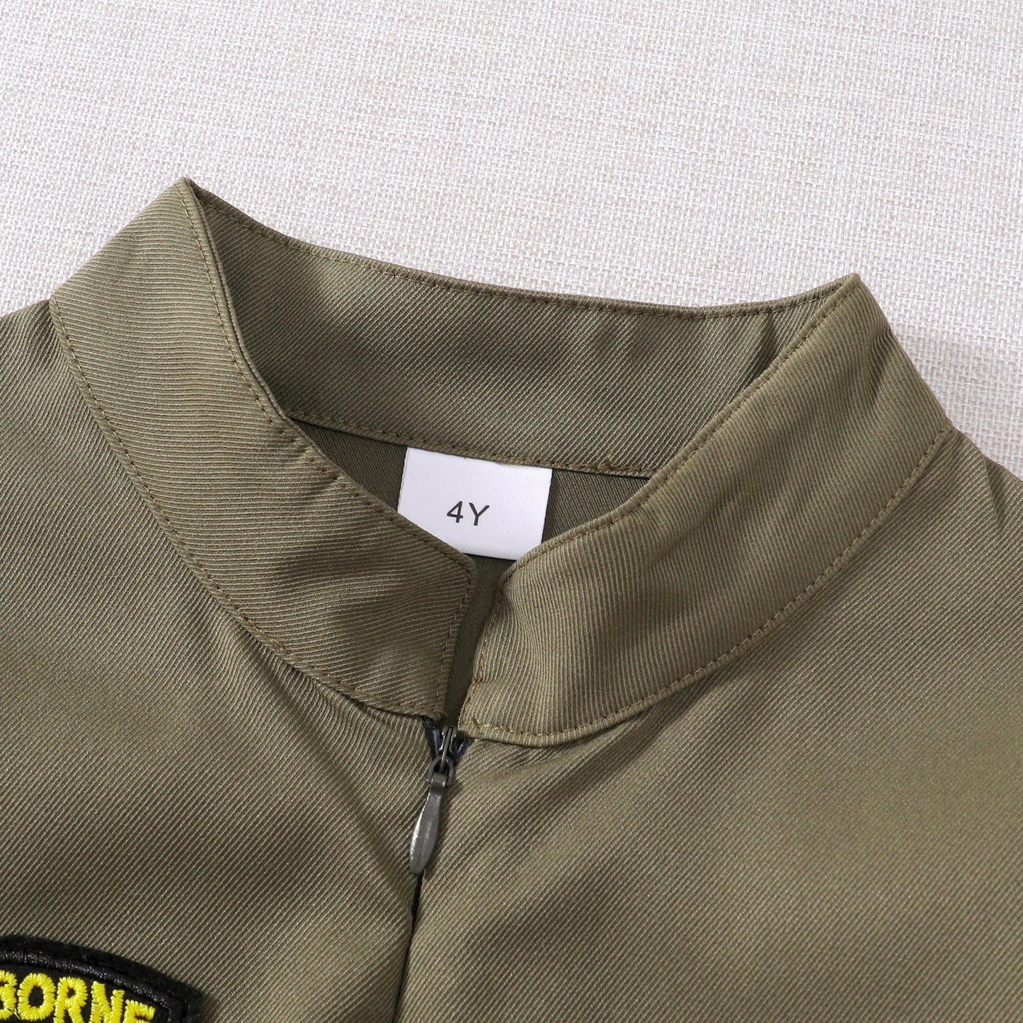 US Local Toddler Boys Pilot Jumpsuit Army Green Long Sleeve Romper, Perfect For Birthday Party Outfits