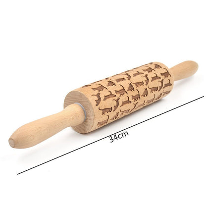 US Local Rolling Pin Christmas Embossing