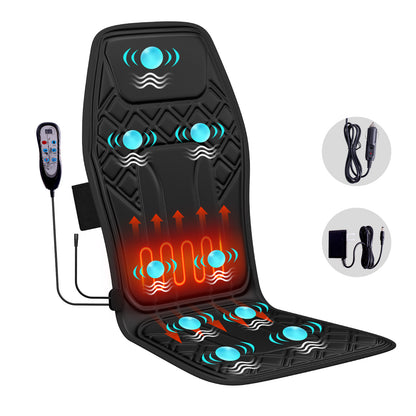 US Local Model Massage Cushion, Neck And Back Kneading And Heating, 9 Levels Of Intensity,9 Modes, Home And Office Electric Massage Pad, Portable Multifunctional Massager, 10,20,30 Minutes Timer